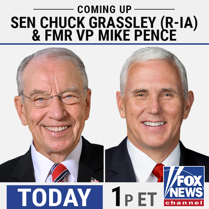 WEDNESDAY: Whistleblower docs allege Pres. Biden “was aware” and potentially “involved” in Hunter’s business dealings - @ChuckGrassley reacts. PLUS, 20 days until midterms – @Mike_Pence on his most recent endorsement that is turning heads. Join @SandraSmithFox & @johnrobertsFox.