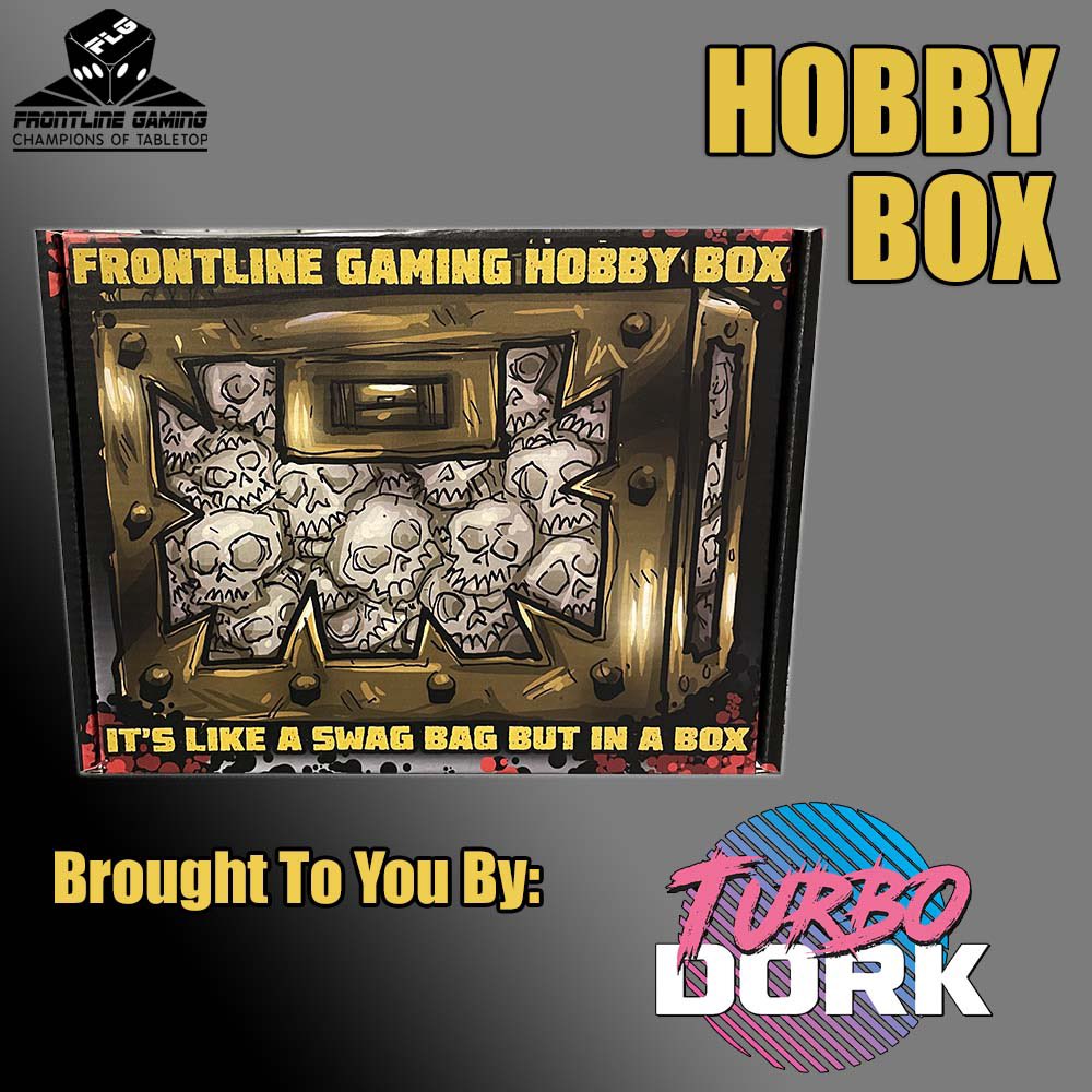 The new FLG Hobby Box <a href="/frontlinegaming/">Frontline Gaming</a> is out! This time featuring Turbo Dork paints! Link is in our profile. #warhammer #warhammer40k #paintingwarhammer #turbodork #acrylicpaints