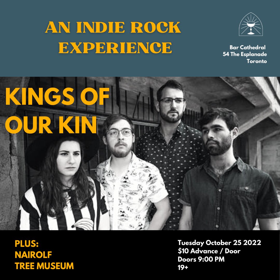 TORONTO: less than a week away! Come catch us at Bar Cathedral on Oct 25, it’s a night you won’t want to miss!