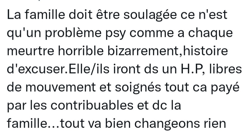 psy_massondavid's tweet photo. Comme à chaque drame, on voit fleurir les avis de milliers d'"experts" en #psychiatrie qui ne manquent pas de ressortir les pires clichés sur les troubles psychiques et les raccourcis dangerosité/psychiatrie.
Un petit 🧵mise au point qui restera probablement confidentiel 
#Lola https://t.co/2SEUXlWZuv