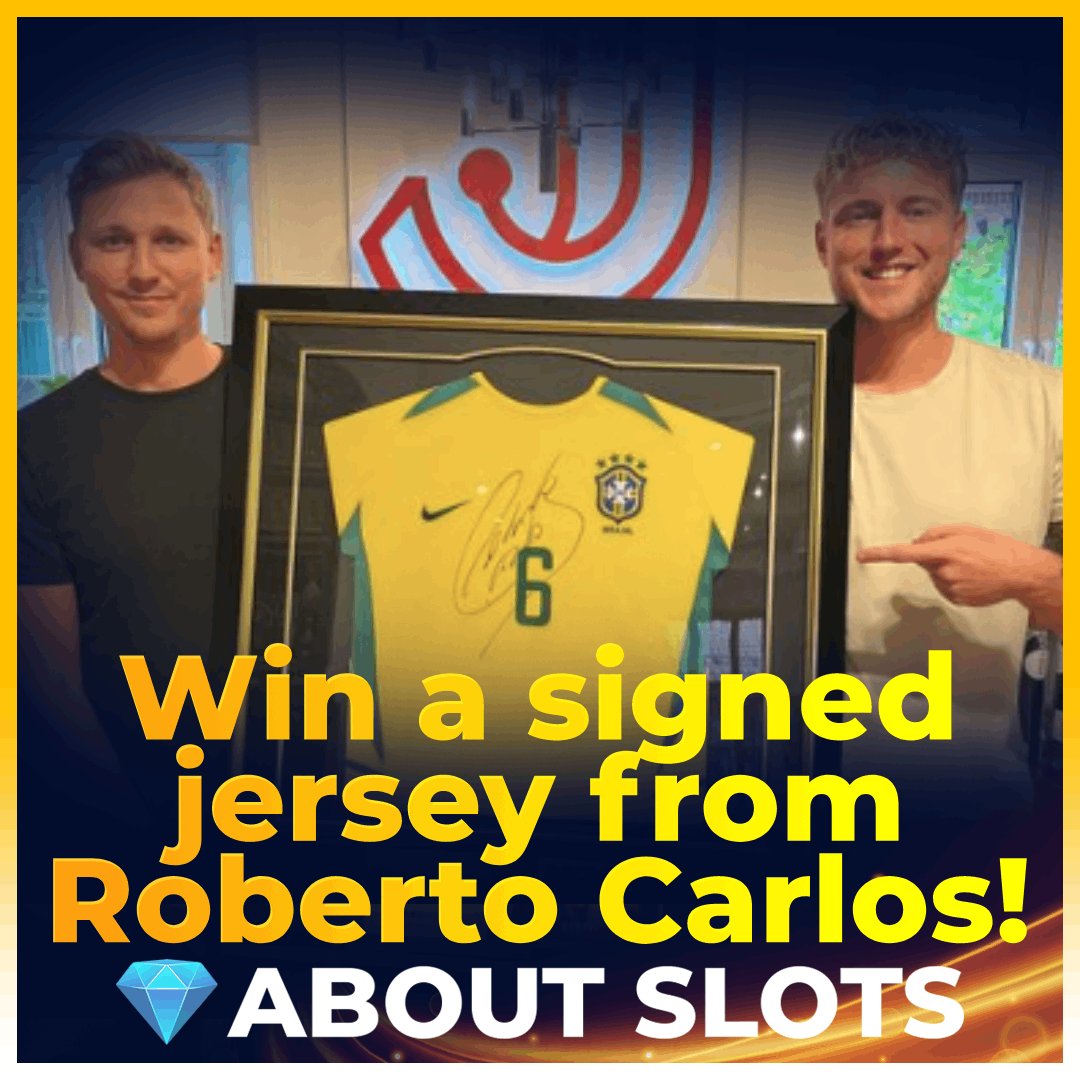 👕To celebrate the launch of Sporting Legends: Roberto Carlos, we are giving away signed Roberto Carlos jerseys! 🏆 Visit our website to learn more about how you can be one of the lucky winners! forum.aboutslots.com/topic/11105-sp… #robertocarlos #football #playtech #newgame