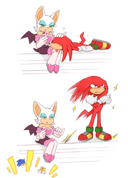 🥰→😠→🥰
#knuxouge 