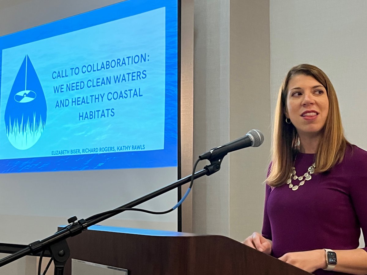 LedaSea123's tweet photo. "The Power of Partnership is here in this room"- @NCDEQ Secretary @ElizabethBiser on North Carolina's Coastal Water Quality Summit in New Bern this morning. https://t.co/cd65QuOtFM