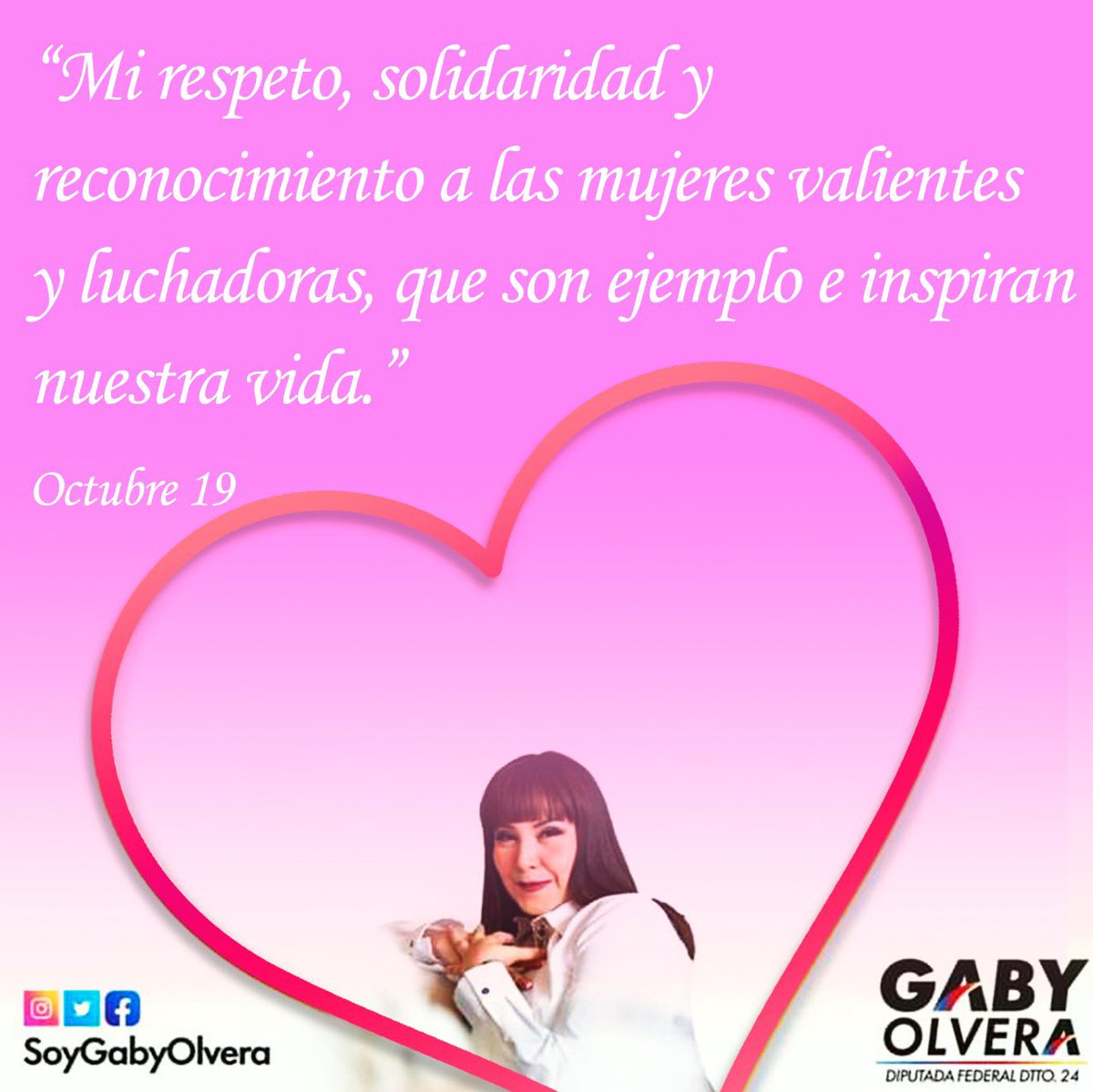 #DíaInternacionalDeLaLuchaContraElCáncerDeMama
🎀 No todas las heroínas llevan capa. Existen guerreras que luchan cada día por su vida con pasión, coraje y mucha valentía. Nos unimos a su causa y abrazamos la esperanza con ellas, porque cuidarnos, es amarnos.
 
#ResolvamosJuntos
