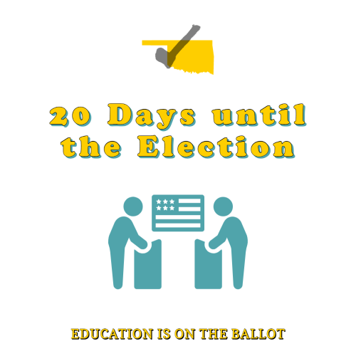 okea's tweet photo. In the last 20 years, Oklahoma’s public schools have grown to serve nearly 75,000 more students. As student population has grown, so have the needs of students and the necessity of schools to adapt to meet these needs.
 
Source: https://t.co/GNkrkQgM0N   #VoteOklaEd #oklaed #GOTV https://t.co/DLVa227Ln2