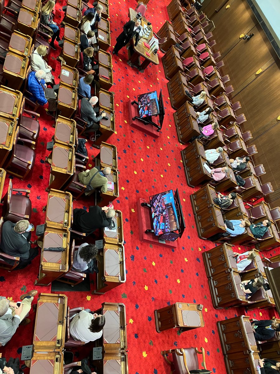 I had the pleasure of showing the group from the International Association of Programs for Agricultural Leadership around the <a href="/SenateCA/">Senate of Canada</a> Building in #Ottawa this morning during the #IAPAL meetings being held in Canada's capital. Thank you for joining me in the Red Chamber!