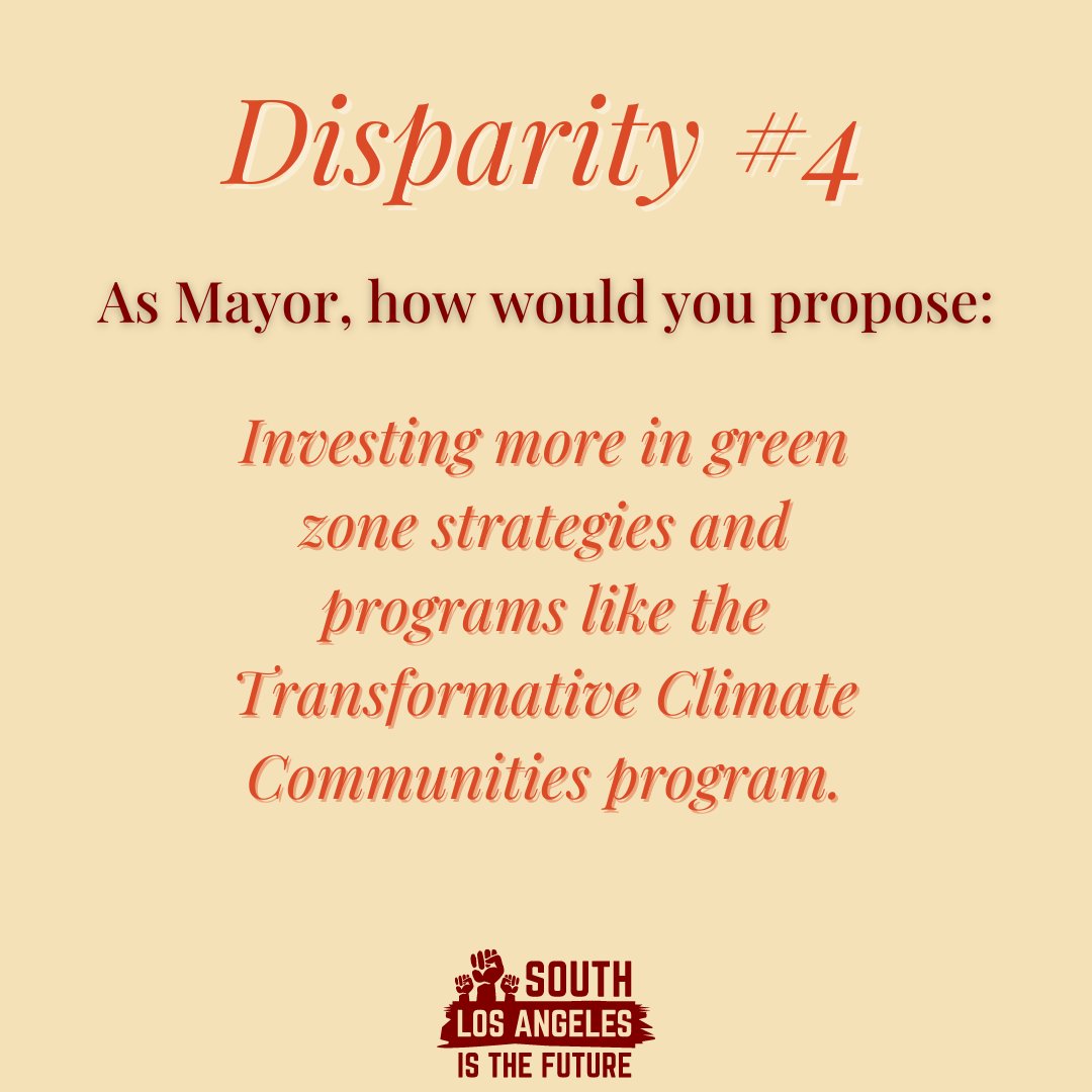 Now more than ever, we need a Mayor committed to these recommendations and dedicated to working with leaders, activists, residents, and community organizations to mend the community and further equity and justice.

Go to SouthLAistheFuture.org or link in bio to learn more! 📣