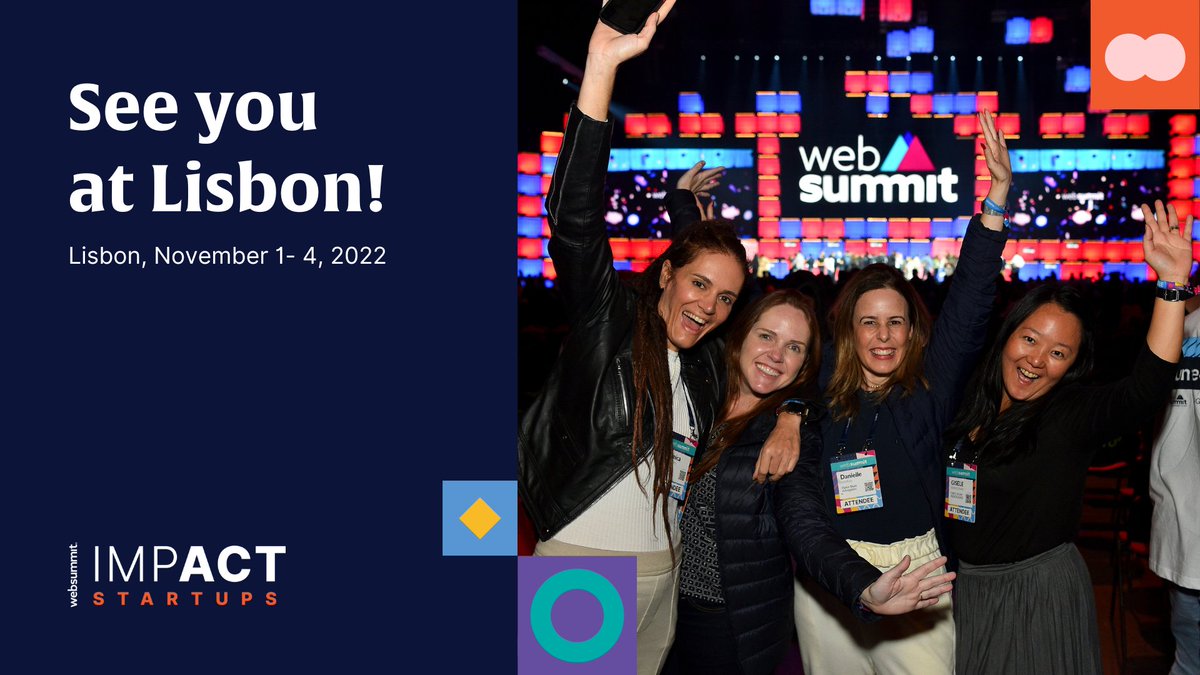 Let us know if you are going, looking to connect with fellow Founders, Investors, Advisors and Mentors #founders #websummit