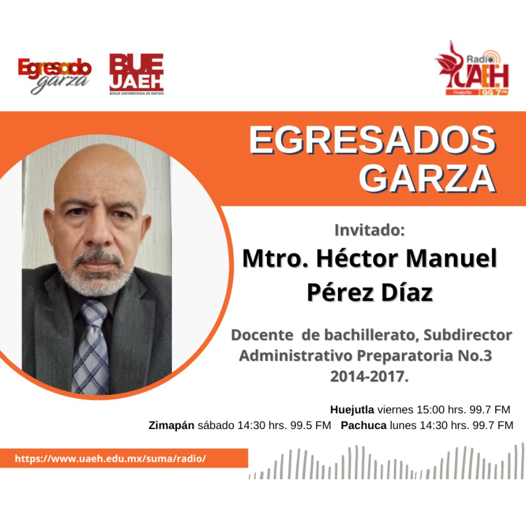 UAEH_Egresados's tweet photo. Viernes 21 de Octubre Radio Huejutla 99.7 FM
https://t.co/V7TLbMEowY
Sábado 22 de Octubre Radio Zimapán 99.5 FM
https://t.co/NcwSGQrUiA
Lunes 24 de Octubre Radio Pachuca 99.7 FM
https://t.co/QiYV0hphi7
#UAEH #EgresadoGarza #Radio #pachuca #zimapan #huejutla https://t.co/AroioUHYvM