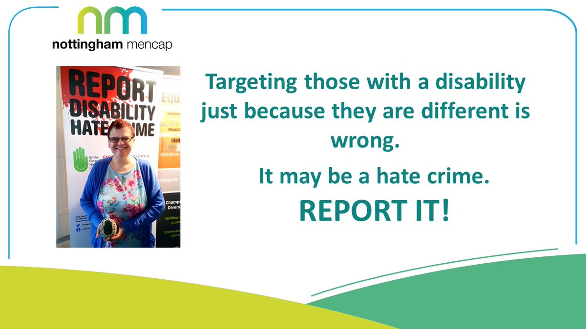 smilestophc's tweet photo. Hate Crime Awareness Week - Always report hate crime.
#learningdisabilites #HCAW2022 #NationalHCAW #Hatecrimeawarnessweek #hatecrime #Nottingham #NottsCC #NottsPolice #NottsPCC #SpreadLoveNotHate #autism https://t.co/7sDYzIvYph