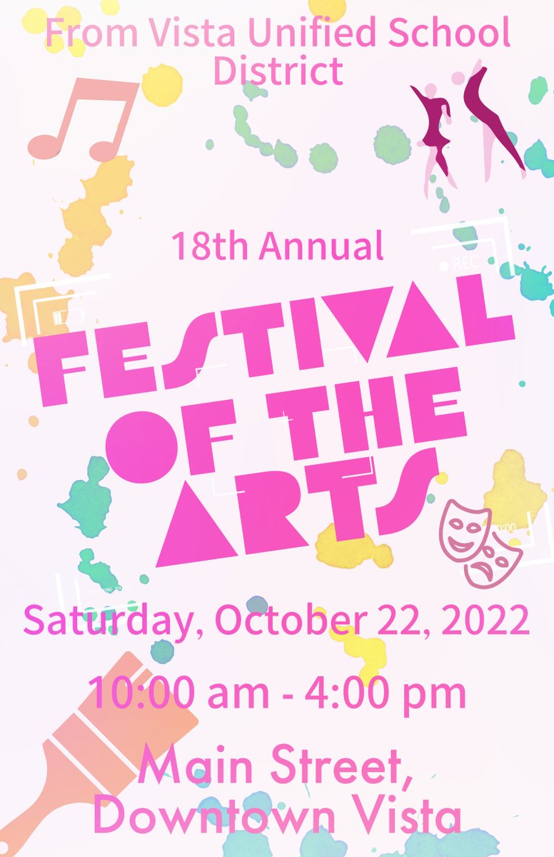 MonteVistaBobca's tweet photo. Come join us at the VUSD Festival of the Arts this Saturday! We will have student artwork on display, as well as a collaborative interactive art project! https://t.co/0vKK8M8wh6