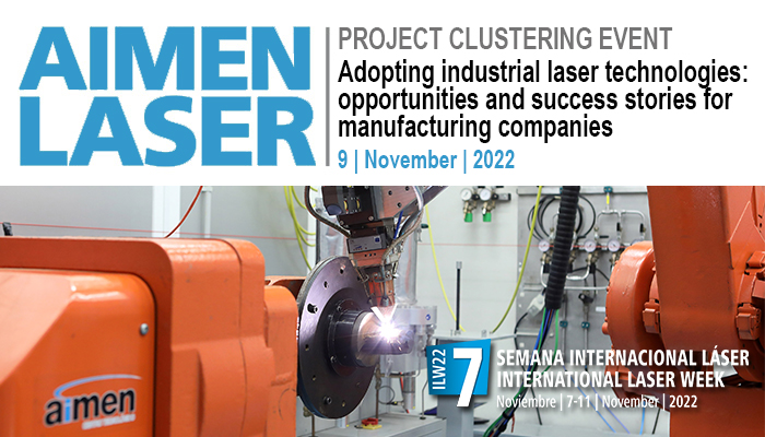 aimenct's tweet image. 📢Within the #ILW22 we will organize together with 
@Integradde #NewSkin @pulsateeu @amable_eu @PhotonHub and #LightMe the Event Adopting industrial laser technologies: opportunities and success stories for manufacturing companies.

+info➡️bit.ly/3LcI9lx #aimenlaser2022