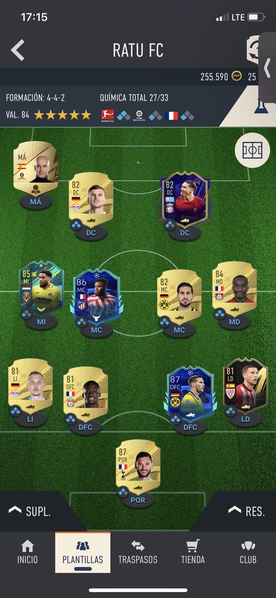 tatu_60's tweet photo. @TeamDUXGaming @pabloalbarra_ @LaurixGames Todo intrans excepto lemar de marcos y lloris 800k y tengo a gosens objetivos https://t.co/dy1T0fDuRA