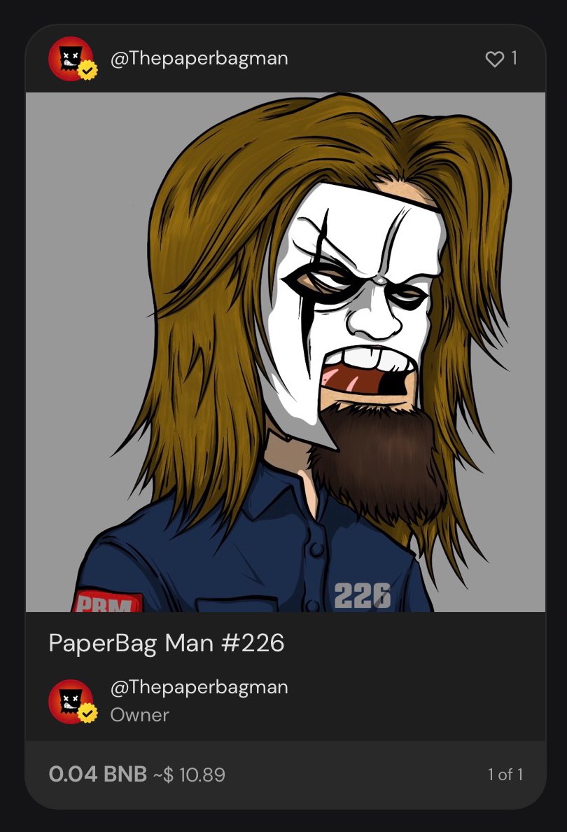 Any Slipknot fans here? Let’s check this out, make offer and take all 🤘

🎸 app.pentas.io/user/0x0E74C01…