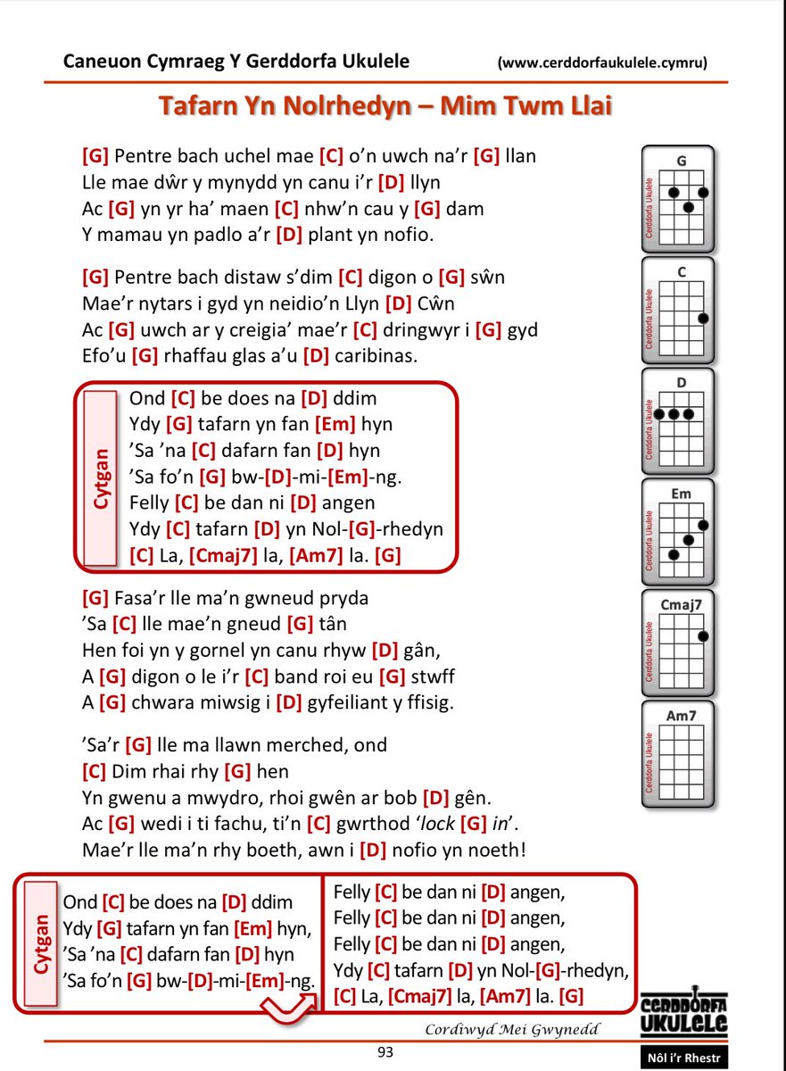 Heno ‘ma byddwn ni’n canu Tafarn Yn Nolrhedyn <a href="/gaitoms/">Gai Toms</a> ymlith llu o ganeuon eraill! 🍻