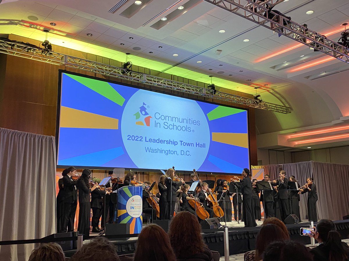 Beautiful performance by <a href="/cisofnova/">Communities In Schools of NOVA</a> students before <a href="/FLOTUS/">First Lady Melania Trump</a> speaks at our closing #LTH2022 plenary. #AllinforKids