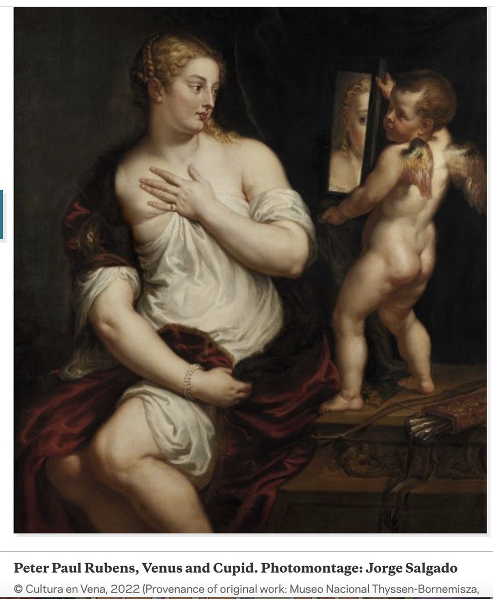 ManyaP's tweet photo. October is the #BreastCancerAwarenessMonth
Today @museothyssen held an #Art and #health study day. What if #Rubens's Venus or #Goya's Maya had breast cancer? Masterpieces are digitally transformed. Change perceptions about #mastectomy. #newwaysofseeing
https://t.co/37QlRfP6Nk https://t.co/7IHLVeBaIv