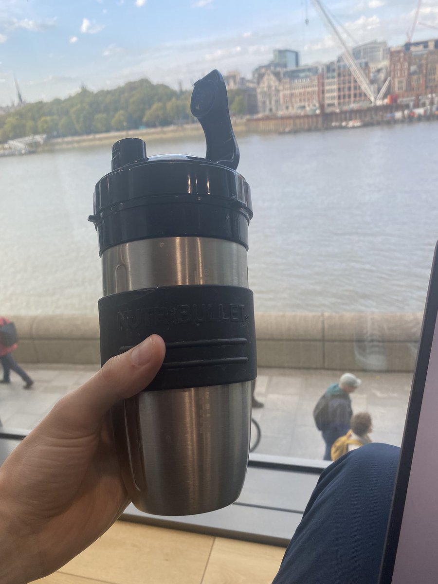 CurrantJones's tweet photo. @LucyRBaker93 @tomwinterton I’ve actually switched to premixing at home in my nutribullet. Much better mix and less residue. Easier clean and chic. https://t.co/B10wVDkaAL