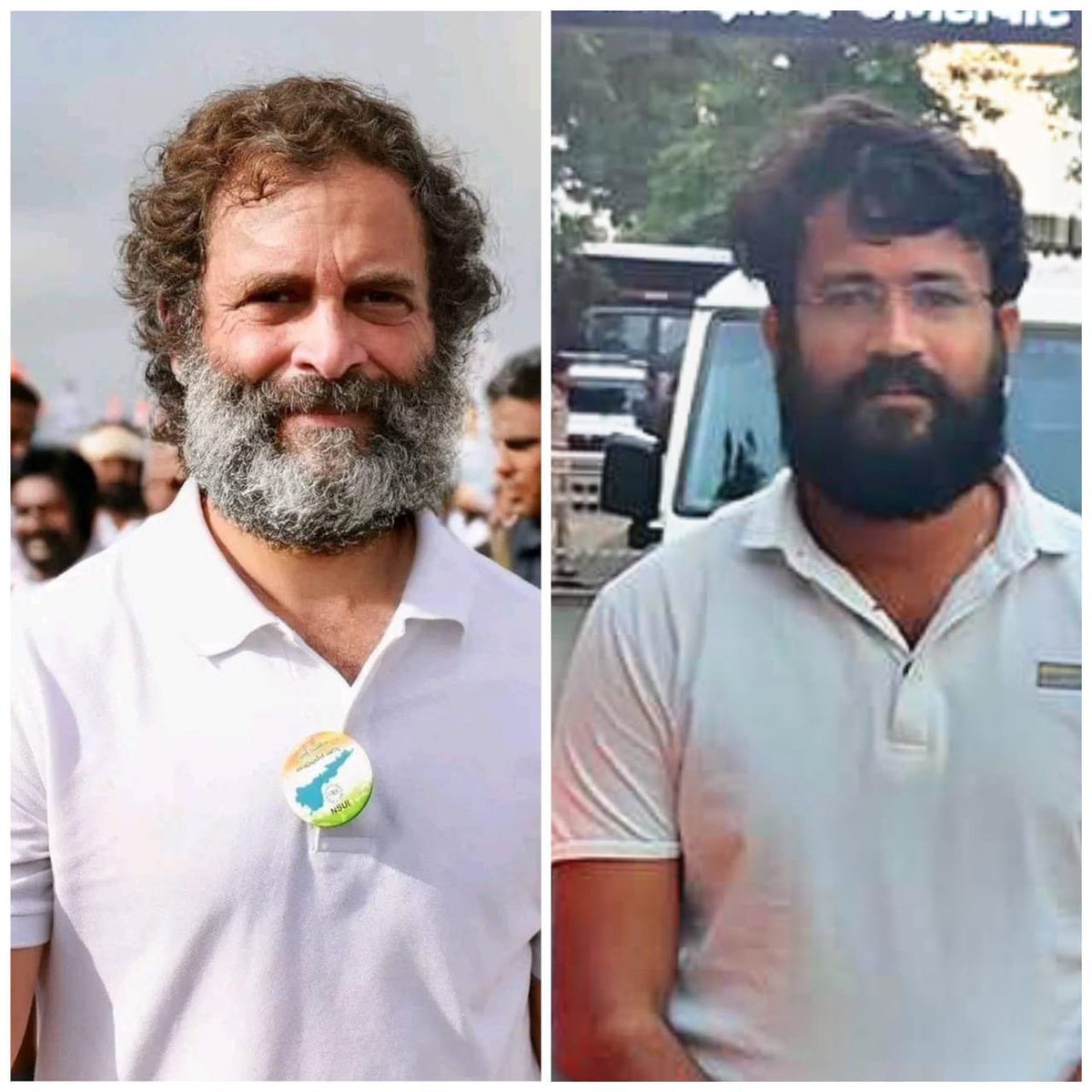 sanjayyadavij's tweet photo. दो यात्रा, और दो यात्री @TheUpenYadav @RahulGandhi @INCIndia https://t.co/65iGUoXDMr