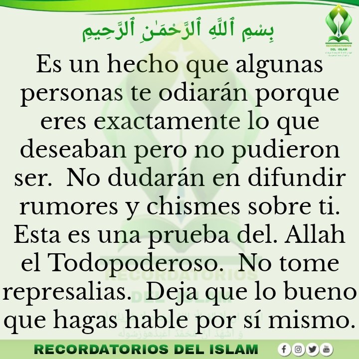 Recordatorios del islam tweet media