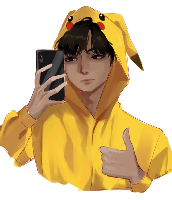 I suddenly miss my semi realism artsyle  how come I drew him better than the rest of my doodles  