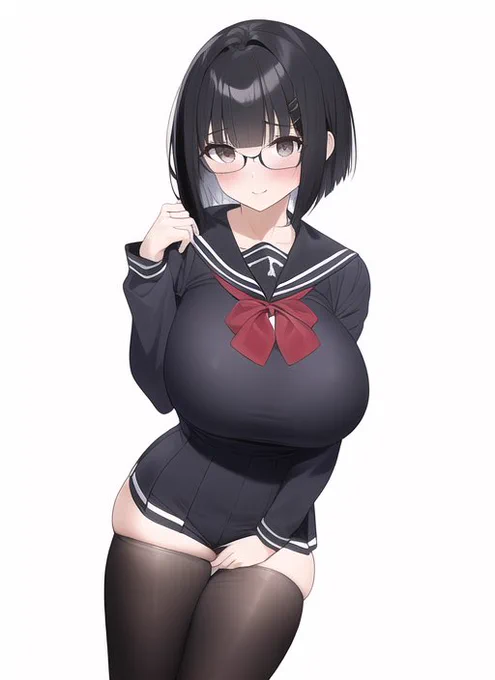 AIに描いてもらったうちの子AIにハーフサキュバスは理解して頂けなかった地味子ちゃんはエチすぎる 