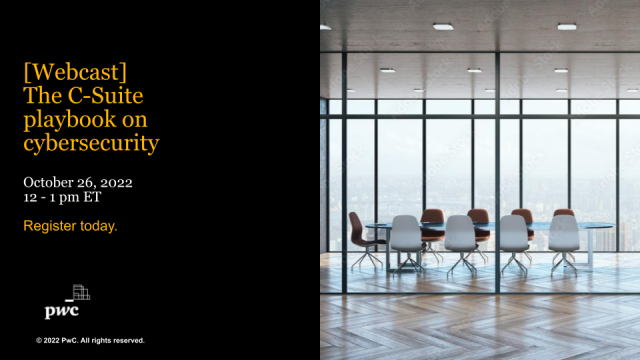 dawneber's tweet photo. Join us on October 26th, as we discuss the ‘C-suite playbook’ on cybersecurity and privacy, featuring our latest Global Digital Trust Insights survey. We will cover what lies ahead in 2023 and how the C-suite can work together for cyber-ready futures. https://t.co/uzD5nsiuBg https://t.co/Q5KzwW8u2H