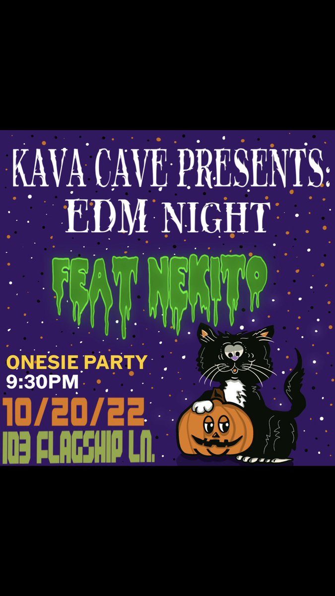 NekitoElf's tweet photo. Tomorrow at kava cave! Free cover all night 👽 
#tampa #floridaedm #tampaedm #florida #floridaartists #kava https://t.co/LHL1IHDIkU