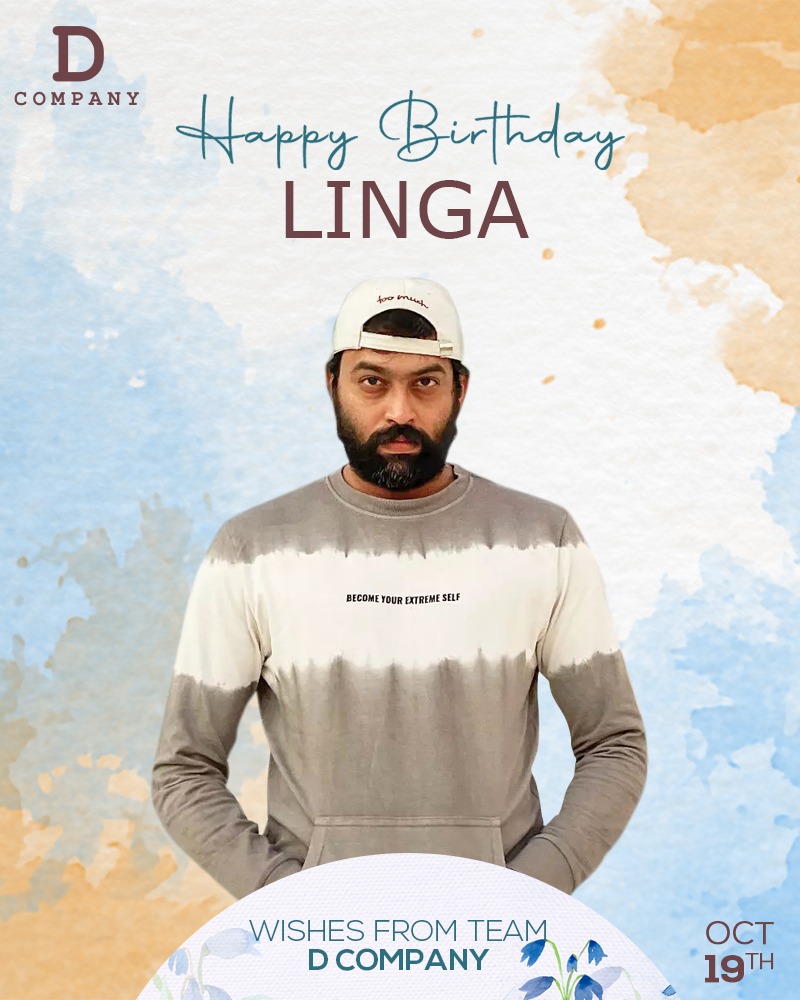 To the our ever charming humble and ever funny beloved hero @linga_offcl bruv. Happiest birthday and wishing all success and happiness in the world!! 🤗🎉 Wishes from Team @DCompanyOffl @DuraiKv