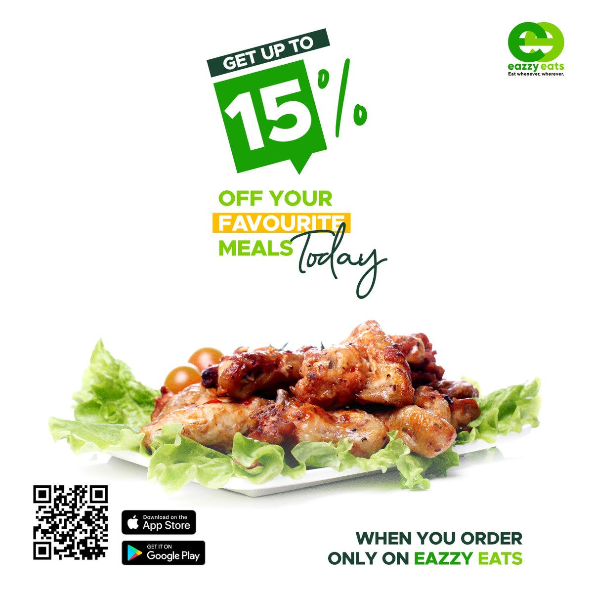 eazzyeats's tweet photo. Enjoy up to 15% discount off your favorite meals today - Download the Eazzy Eats App now on Google Play and App Store

#EazzyEats #OrderNow #FoodOrdering #OnlineMeals #OnlineRestaurants #TGIF #fridayvibes #MealOrders #FoodOnline #FoodOrders #MealsOnline #OnlineFood #OfferSale https://t.co/7q0iE4QrLz