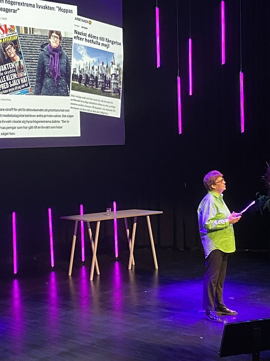Oerhört gripande och skrämmande när ⁦@HelleKlein⁩ pratar om hatet och hoten hon utsätts för. Detta är i sanning ett hot mot demokratin.