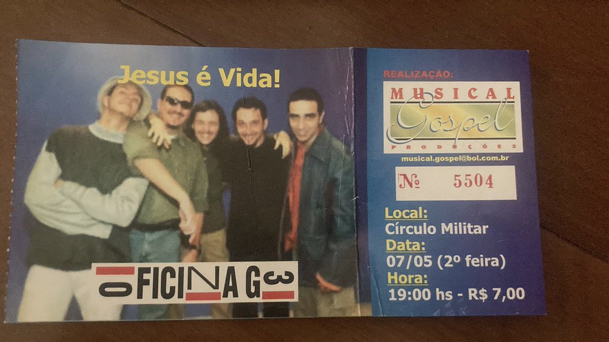 plinets's tweet photo. 20 anos depois, irei no MESMO show! Surreal! 🎸🎧 @oficina_g3 @DucaTambasco https://t.co/ajRZ0zdwKh