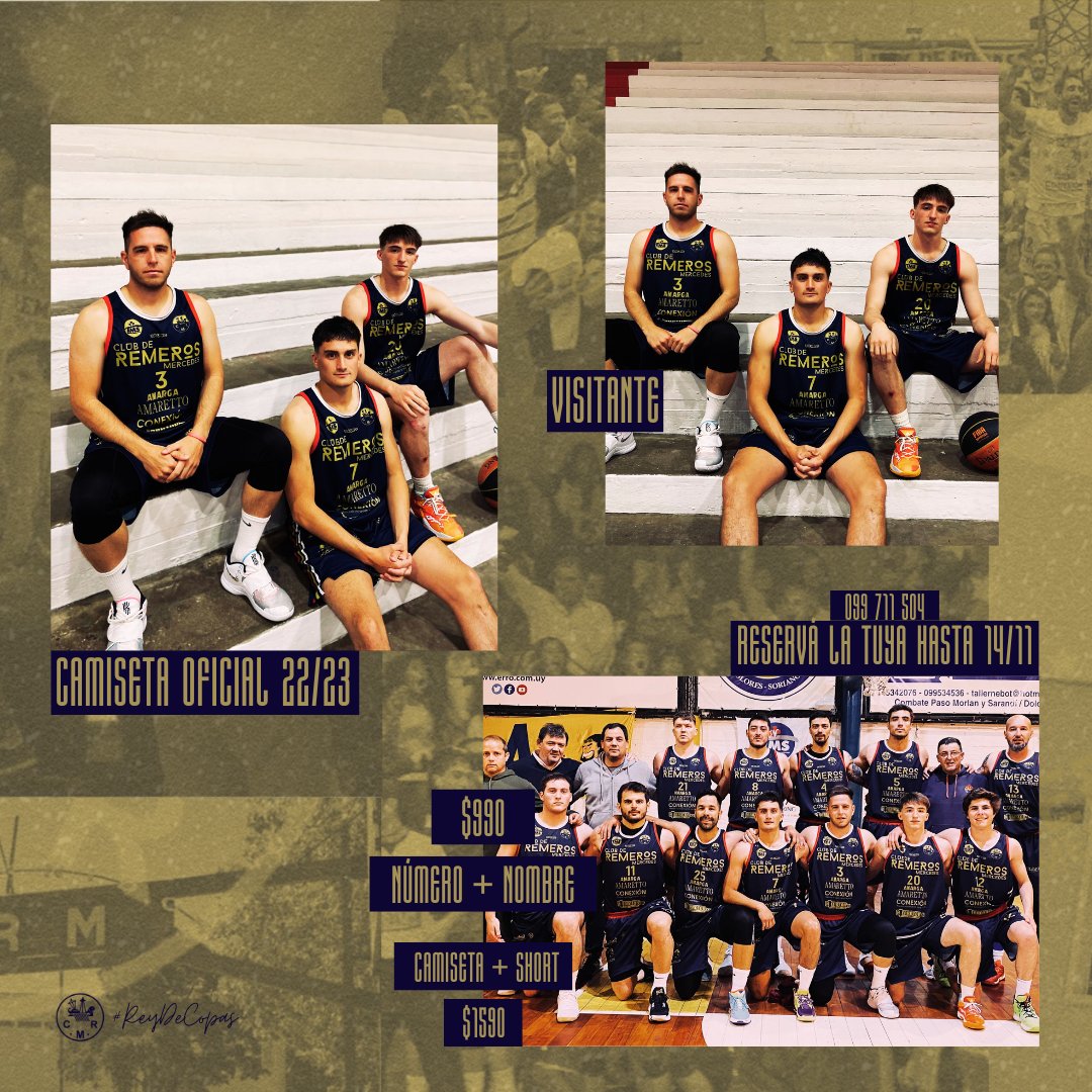 𝗜𝗡𝗗𝗨𝗠𝗘𝗡𝗧𝗔𝗥𝗜𝗔 𝗢𝗙𝗜𝗖𝗜𝗔𝗟 𝟮𝟮/𝟮𝟯

𝗖𝗔𝗠𝗜𝗦𝗘𝗧𝗔 | $990

𝗖𝗢𝗡𝗝𝗨𝗡𝗧𝗢 | $1590

Reserva la tuya al 📲 099 711 504

Esta temporada acompañanos con tu 🎽🔴⚪️🔵 !