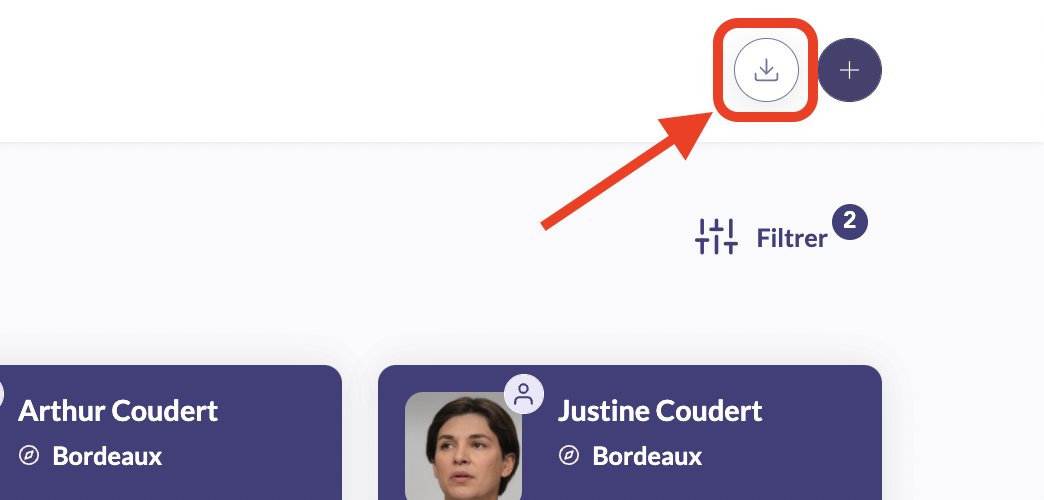 #changelog Vous pouvez désormais exporter ! 

[Nouveauté]
Qu'est ce que c'est ?
Vous souhaitez suivre vous-même la liste de vos candidats, missions et ou clients ? Rien de plus simple !
👉 nouveautes.troops.fr/247411