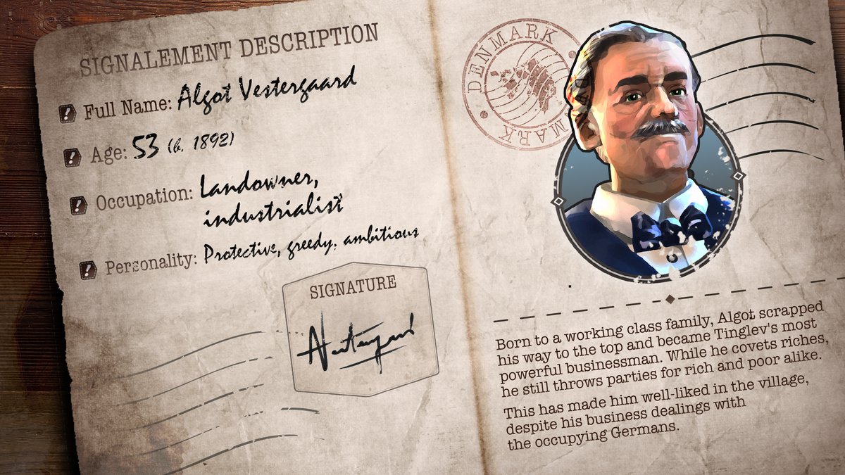 Although many see the influential Algot Vestergaard as a true patron of the community, others' opinions of him have greatly soured. Will he use his influence to help Gerda?

Gerda: A Flame In Winter is available on Steam and Nintendo Switch!

#GAFIW