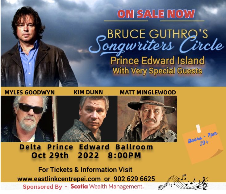 GREAT NEWS! After selling out this morning, we've been able to add more seats! Get em while ya can folks because it's gonna be a time!!  Tickets at eastlinkcentrepei.com
