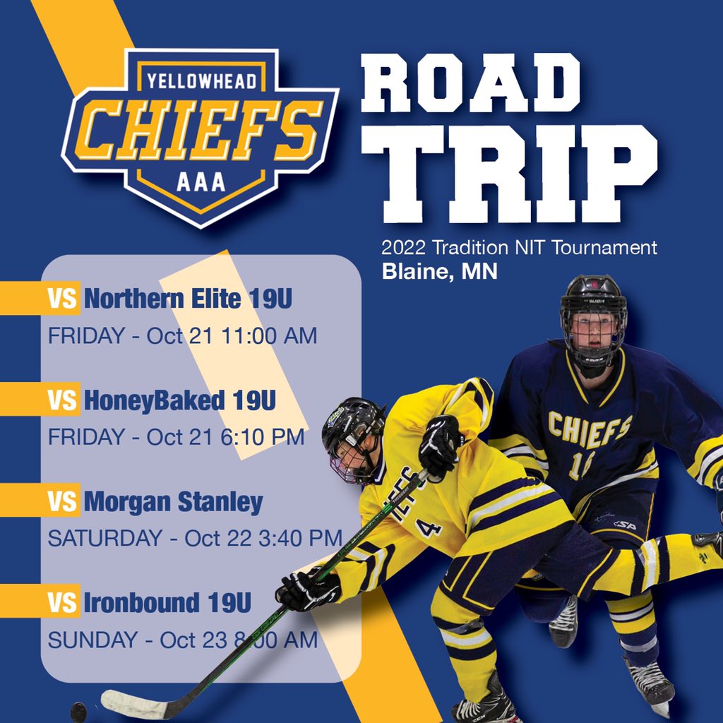 YHChiefs's tweet photo. 🚌 They Chiefs are headed out on the road tomorrow to Blaine, Minnesota for the Tradition NIT tournament this weekend. 

📺 Subscribe to our youtube channel to watch their games! https://t.co/UUXsLc1A9E