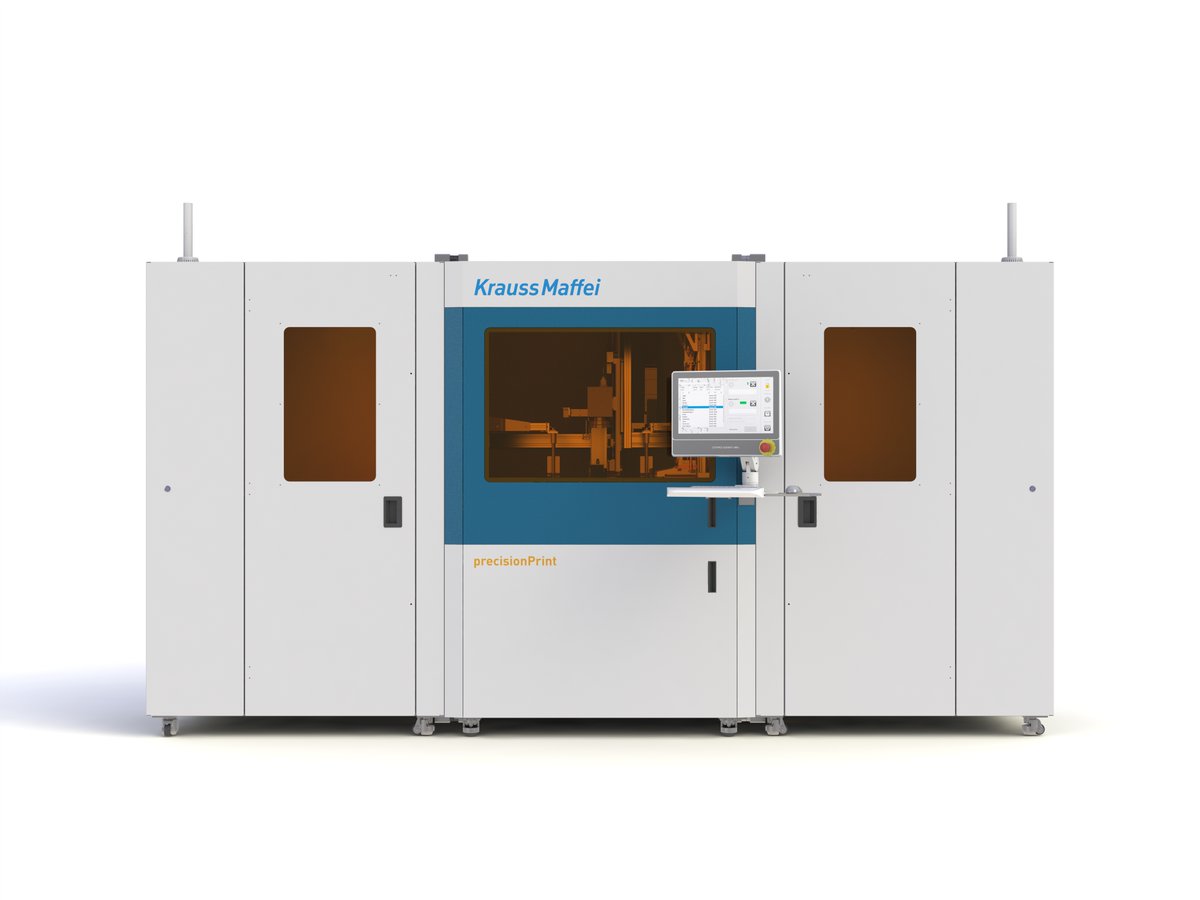 PlasticsWorld's tweet image. KraussMaffei leaps into #3Dprint at #K2022 with two different additive manufacturing systems. First a granule fed extrusion machine for production of large parts; second a laser-curing SL unit for precision parts bit.ly/3ThmZWG @K_tradefair  @KM_GmbH
