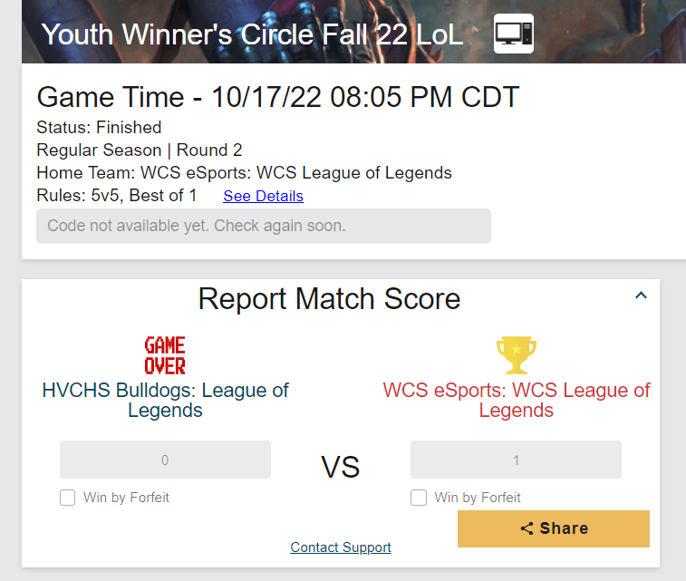 WCSeSportLeague tweet media