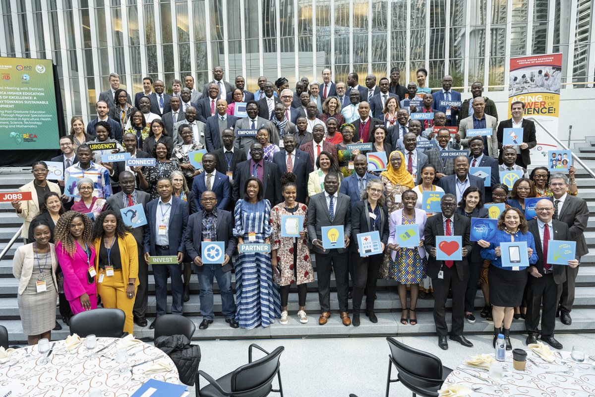 .<a href="/the_ACEProject/">Africa Higher Ed. Centers of Excellence-ACE Impact</a> is a ground-breaking program, nurturing #Africa’s next generation of scientists and skilled workers. 

The <a href="/WorldBank/">WorldBank</a> is committed to supporting higher #education research in the continent. 

ℹ️ wrld.bg/i8jg50LeU8p [2/2]