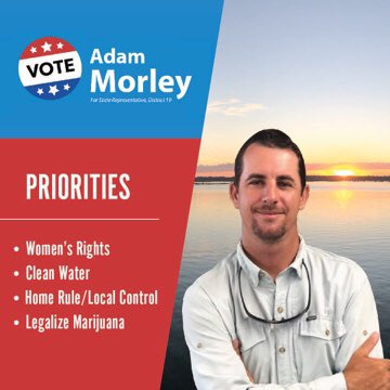 vote_morley's tweet photo. #vote #florida #womensrights #cleanwater #environment #homerule  #LegalizeIt https://t.co/UVJiZKcP61