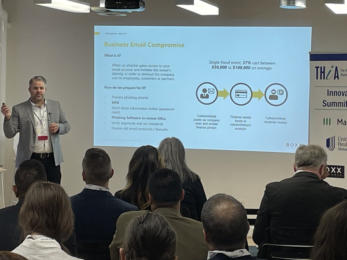 Put multi-factor authentication and be vigilant about how you pay for things online says cyber security expert Neal Jardine of <a href="/BOXXInsurance/">BOXX Insurance</a>   #THIAInnovationSummit