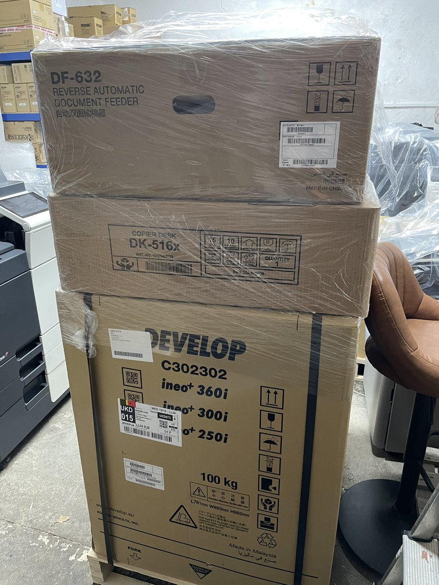 argraffcym's tweet photo. Thanks @DevelopUK for delivering an award winning #ineo+ #colourmfd. Nice to see stock becoming more available #copy #print #scan #keepingthingslocal #keepingthingssimple https://t.co/ki3caBR3i3