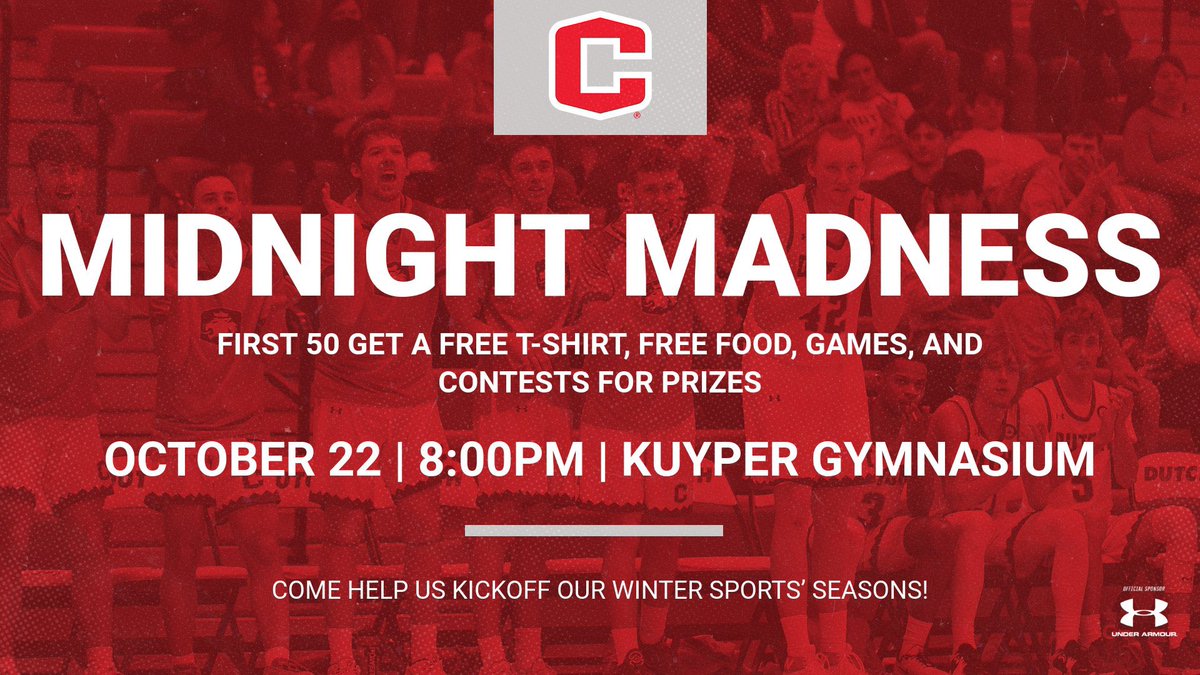 Come help us kickoff our winter sports’ seasons this Saturday night at Midnight Madness! Doors open at 8pm!