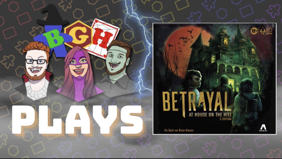 BGHontwitch's tweet photo. Tonight we are playing one of our favorite #spoopy games, #BetrayalatHouseontheHill from @AvalonHill! Plus we have the newest edition to open up!! Join us for our haunt at 7pm ET on https://t.co/BWxRYiryNh
#tabletop #boardgames #spoopmonth https://t.co/ftsCWlkh9B