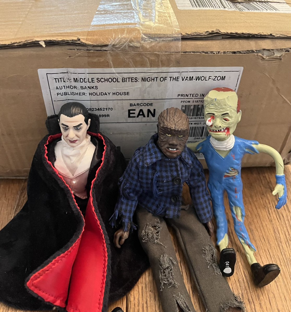 vamwolfzom's tweet photo. They are waiting for Oct 25th when this box is opened and they can read book #4. #middleschool #holidayhousebooks #vamwolfzom #middleschoolbooks #markfearing #middleschoollibrary #middleschoollibrarian #vampire #werewolf #zombie #library #librarians #halloween https://t.co/uwTik8Cbyc
