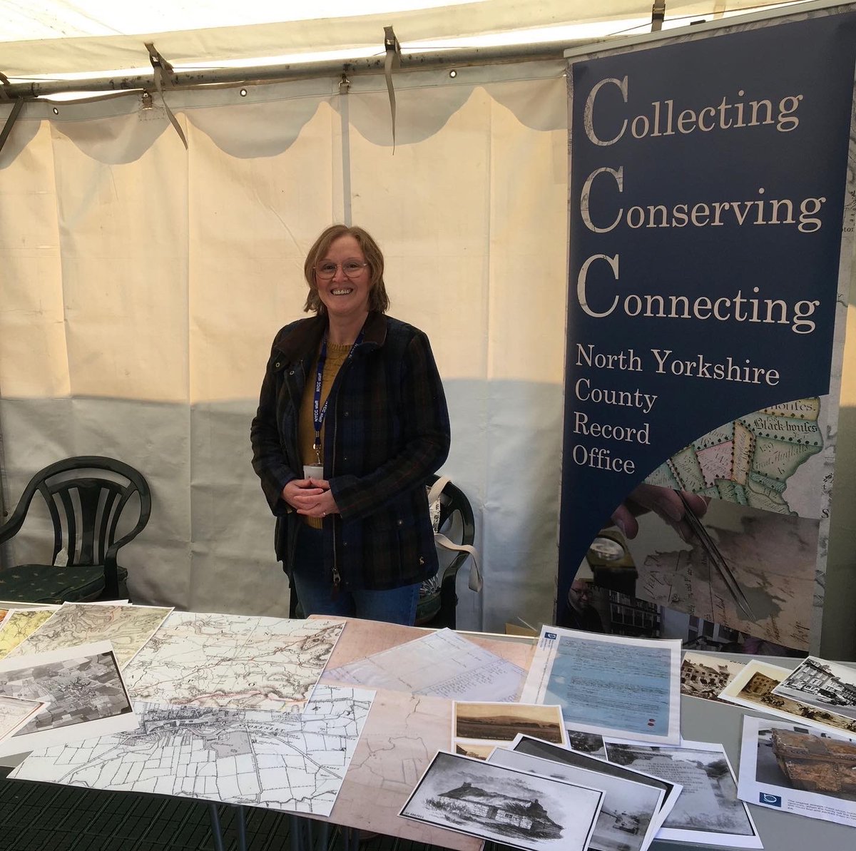 nyccarchives's tweet photo. We love to get out and about meeting people across #NorthYorkshire - taking our pop-up archives to libraries, shows, town and village halls around the county #EYACommunity https://t.co/Gt0MSKS1Ig
