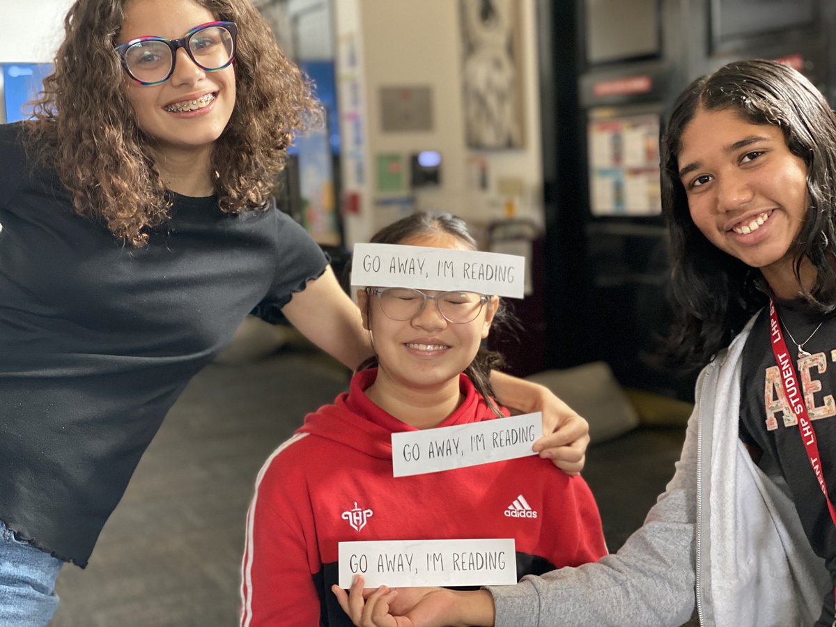 Reading_Reba's tweet photo. @NormalChey these students wanted you to know how much they love your choice in bookmarks! #LHPSRollLibrary #IfWeBreakUp #amreading https://t.co/C6CZSkvFqr