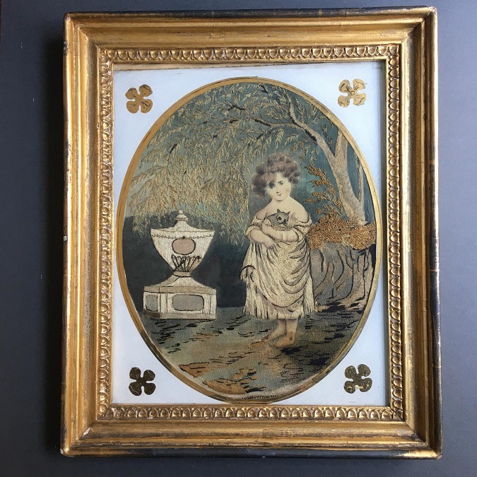 loveantiques's tweet photo. A Stunning Georgian Silkwork Embroidery of a Young Girl & Her Cat Standing at Unnamed Tomb, for sale from The Three MustCATeers: https://t.co/1TfKRDTDQ4
#antiques #antiqueartwork #antiquesilkwork #silkwork #art #loveart #artlovers #loveantiques https://t.co/Y6h6PEpOxN
