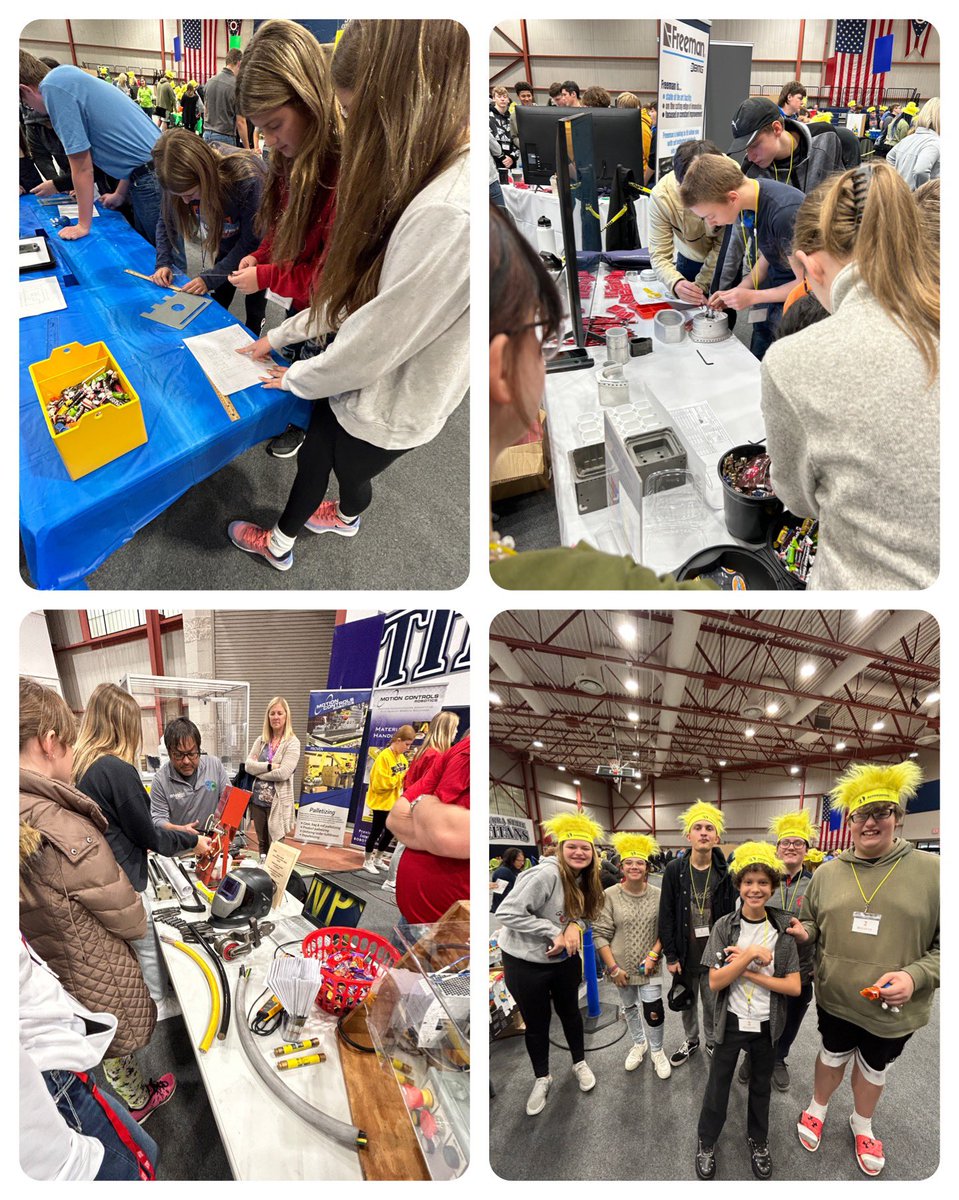 BHSRedmen's tweet photo. Our freshmen class participated in #THINKManufacturing Day @ Terra State Community College today! Thank you @SCEDC_OHIO for the opportunity to learn more about all the great manufacturing careers in the area #MFGDay22 #CareerExploration https://t.co/IKm1wk4avz